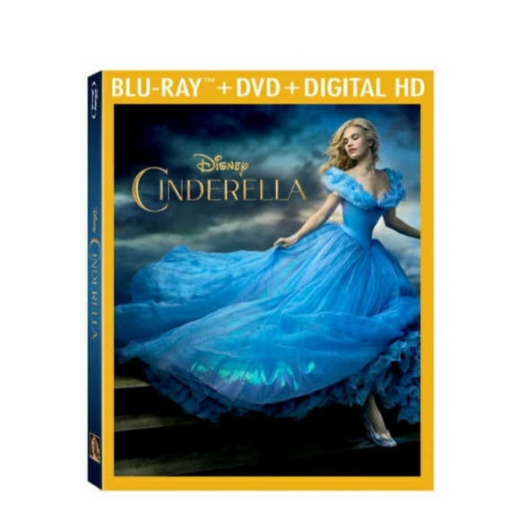 NIB Live-Action Cinderella Blu-ray + DVD + Digital HD 3-Pack - Picture 1 of 3